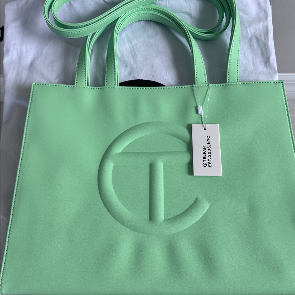 Telfar Double Mint Medium Shopping Bag